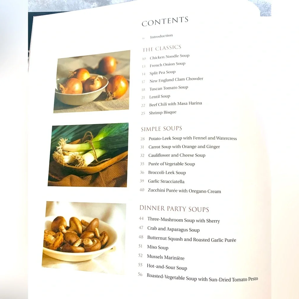 Williams Sonoma Soup cookbook